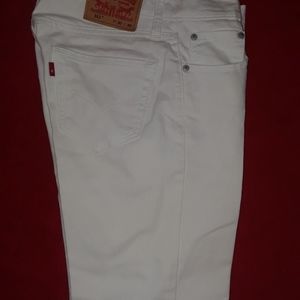Levi's 511 White Jeans, Size  30 x 30 Slim.
